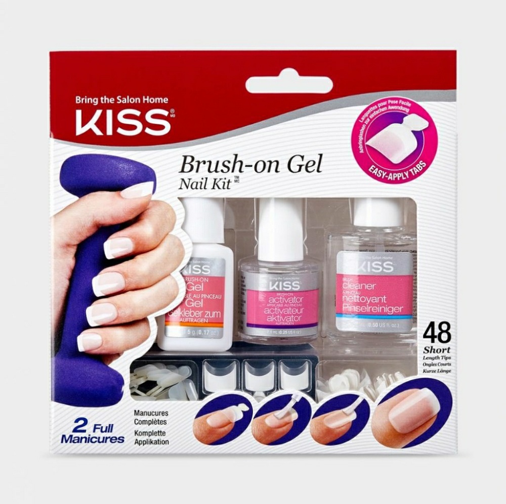 RESTOCK!  KISS Brush on gel kit